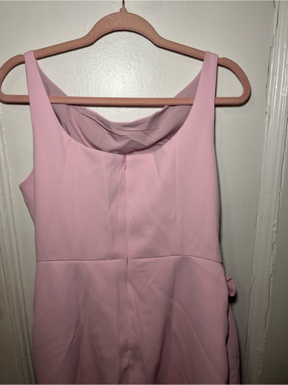 MOTF Sleeveless Rose Detail Pink Evening Dress size L - Picture 7 of 8